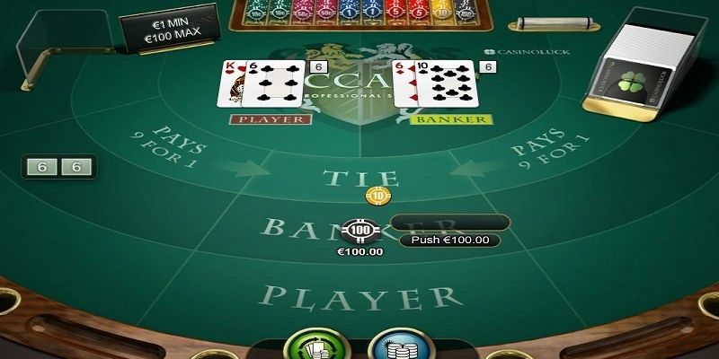 Khái niệm thế bài Baccarat chuẩn